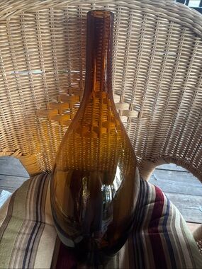 Zodax Amber Glass Vase Made in Poland